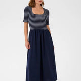 Simone Navy Stripe Dress