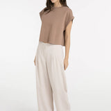 Sleeveless boxy sweatshirt