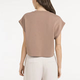 Sleeveless boxy sweatshirt
