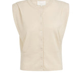 Sleeveless Knit Cardi