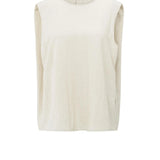 Sleeveless top w/ back buttons