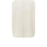 Sleeveless top w/ back buttons