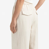 Wide Leg Trouser w/elastic back