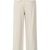 Wide Leg Trouser w/elastic back