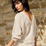 Sweatshirt w/ back wrap detail