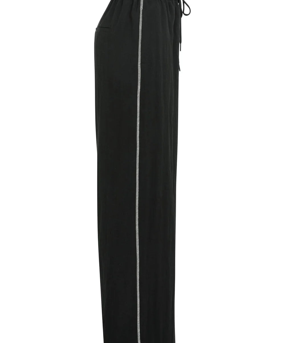 Wide Leg trouser w/contrast stripe