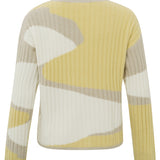 yaya jacquard sweater parsnip yellow spring 2024 back
