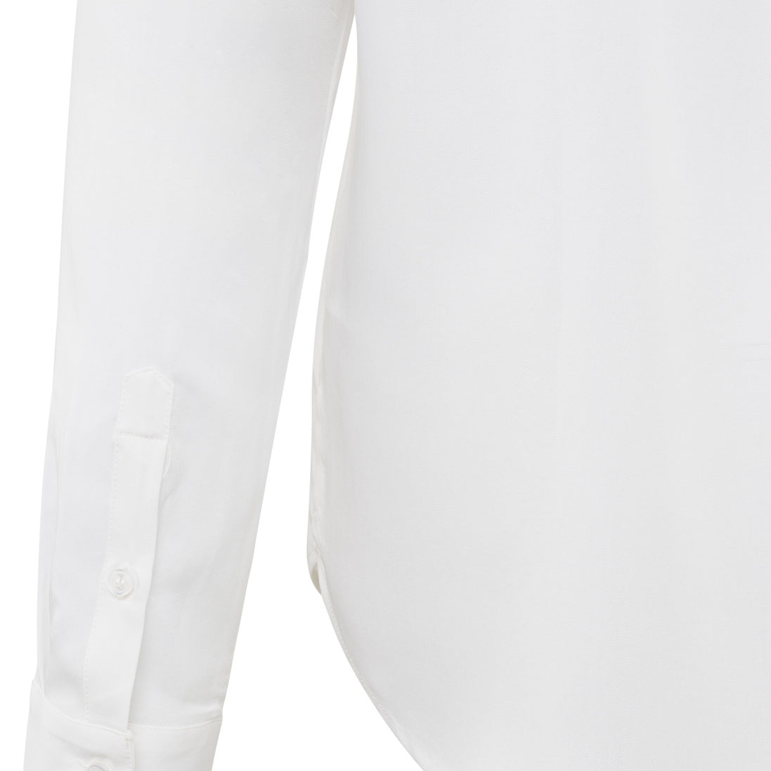 Spring 2024 Yaya soft poplin blouse in white classic basic button up sleeve detail