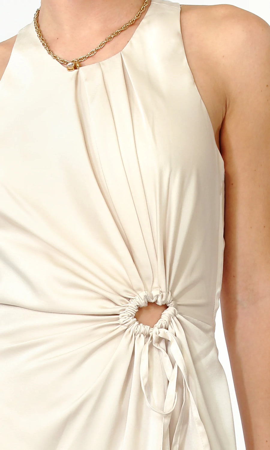 Fiona "O" Ring Midi Dress