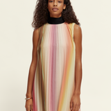 Pleated Mini Dress