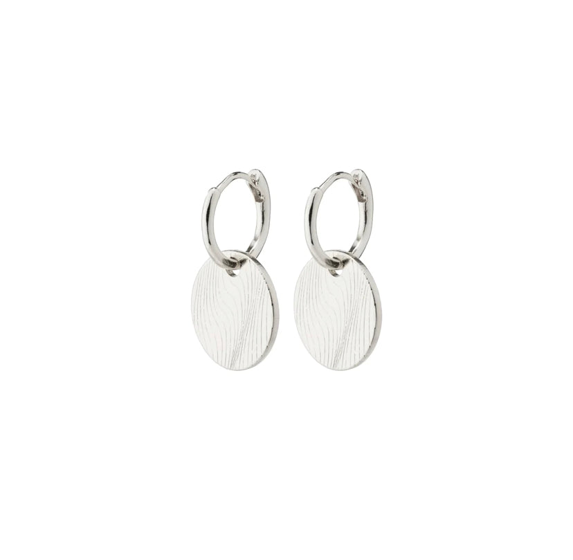 Love Coin Hoop Earrings