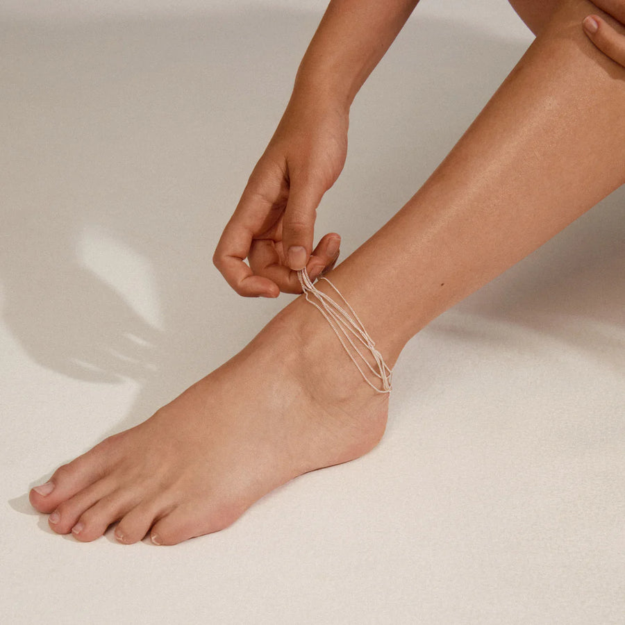 PAUSE recycled ankle chain