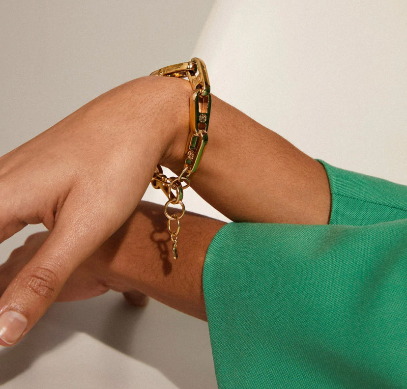 Love Engraved Chain Bracelet
