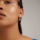 EDTLI crystal hoop earrings