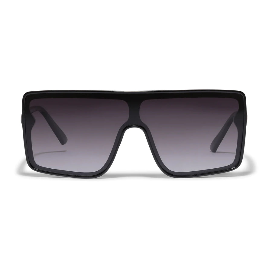 OCEANE square shield sunglasses black