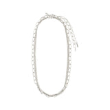 PAUSE recycled cable & curb chains necklace