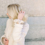PARELLA GOLD JACQUARD SCRUNCHIE - OVERSIZED