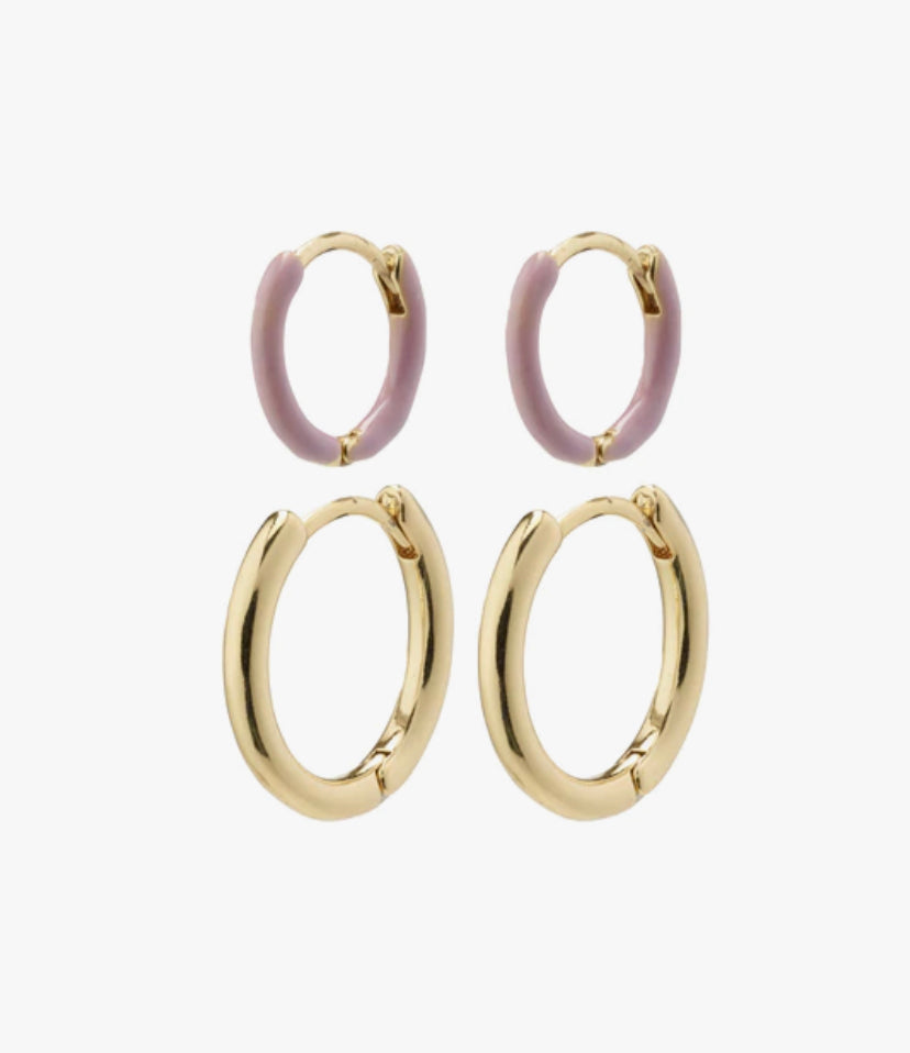 Marit hoop earrings 2 in 1