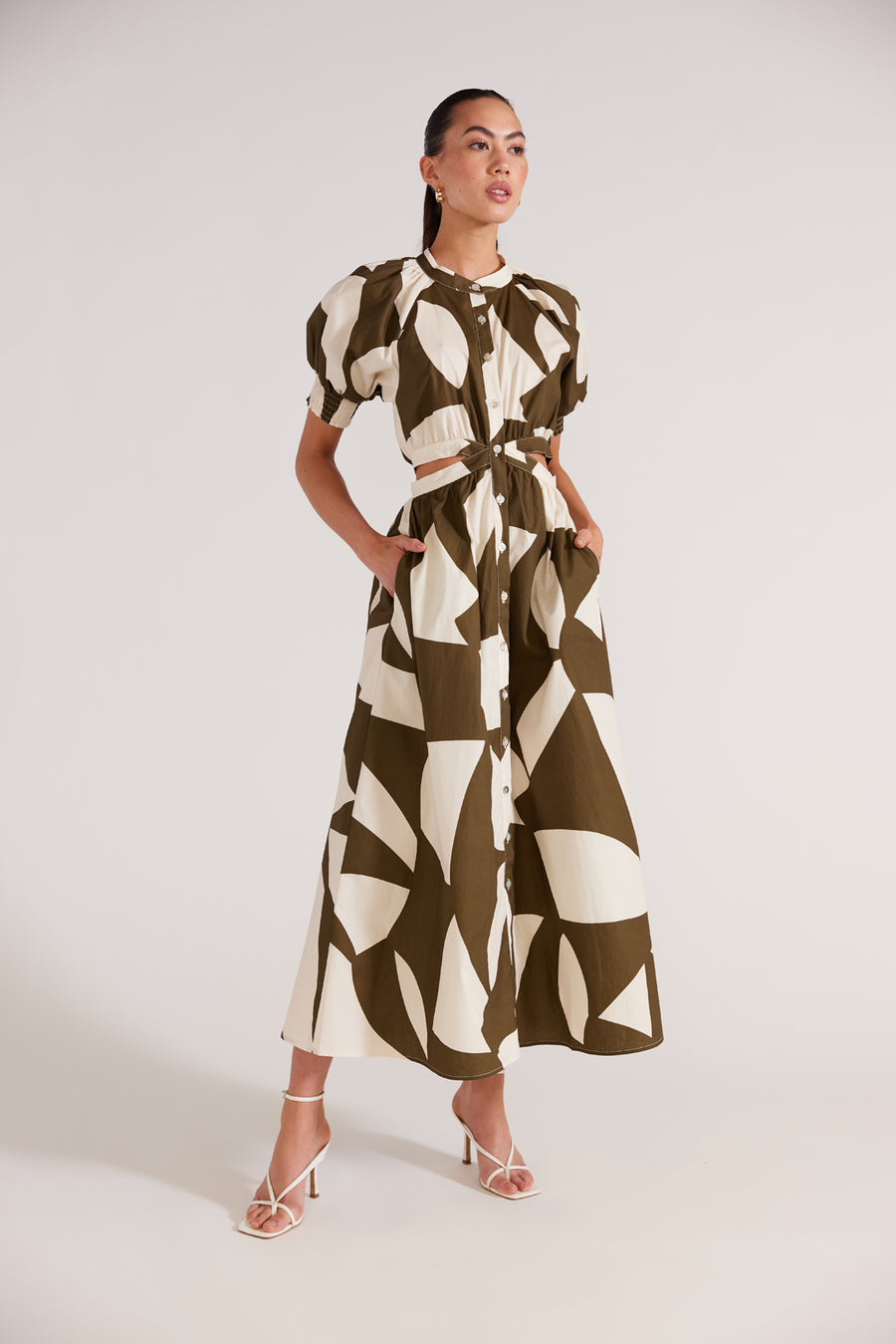 Moda Cut Out Midi Dress