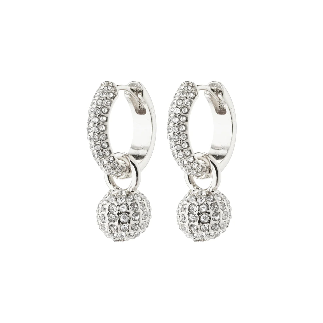 EDTLI crystal hoop earrings