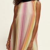 Pleated Mini Dress