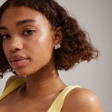 BE crystal huggie hoop earrings
