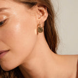 Love Coin Hoop Earrings