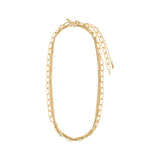 PAUSE recycled cable & curb chains necklace
