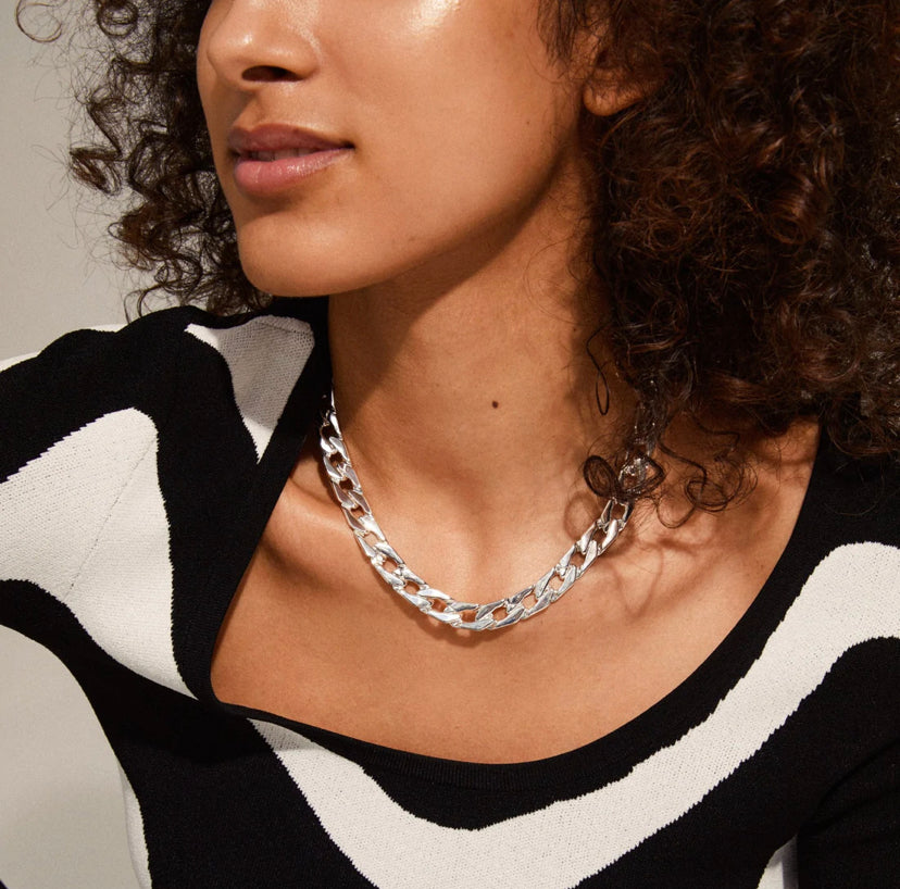 Hope Open Curb Chain Necklace