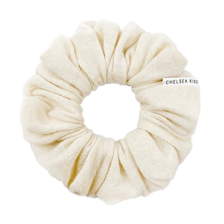 CASHMERE CREAM SCRUNCHIE - CLASSIC