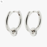 Ecstatic Crystal Huggies Hoops