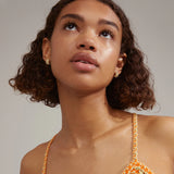 BE crystal huggie hoop earrings