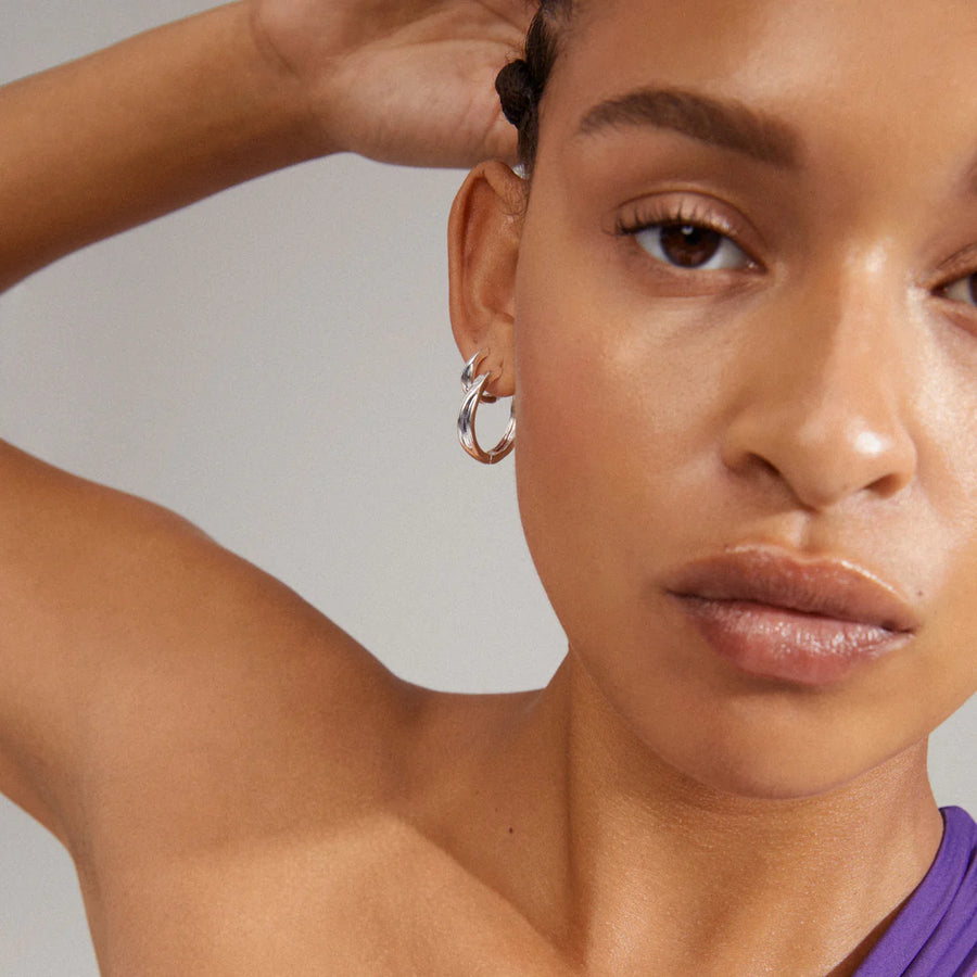 ALLIE hoop earrings 2-in-1 set
