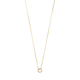 Rogue recycled crystal halo necklace