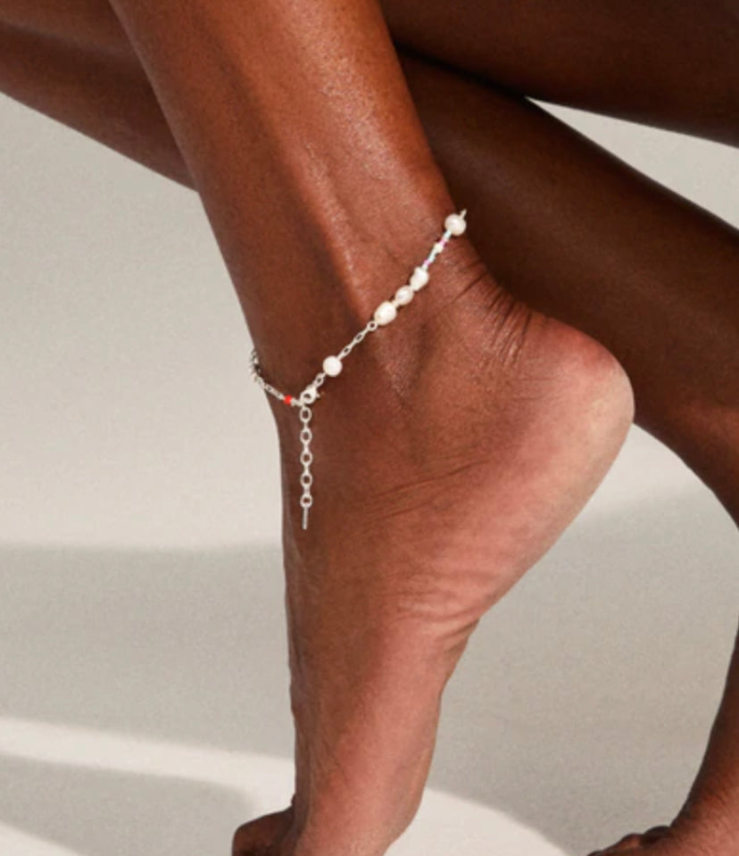 Ilsa freshwater pearl ankle chain