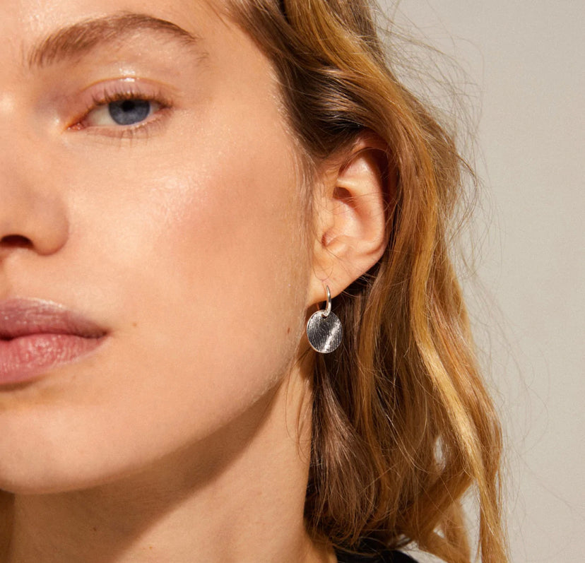 Love Coin Hoop Earrings