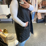 Faux Leather Quilted Vest