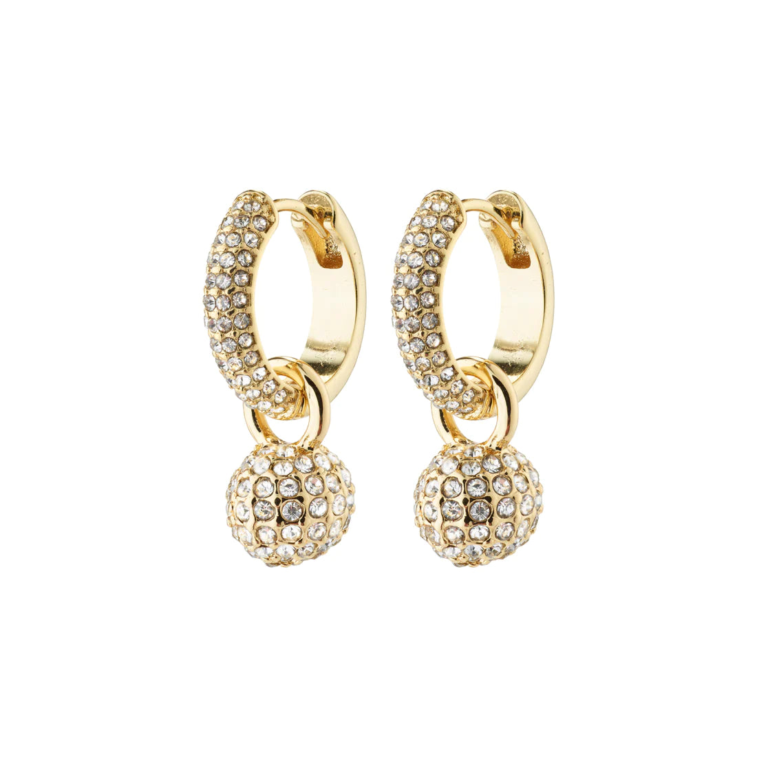 EDTLI crystal hoop earrings