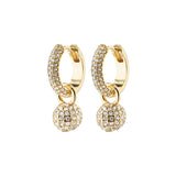 EDTLI crystal hoop earrings