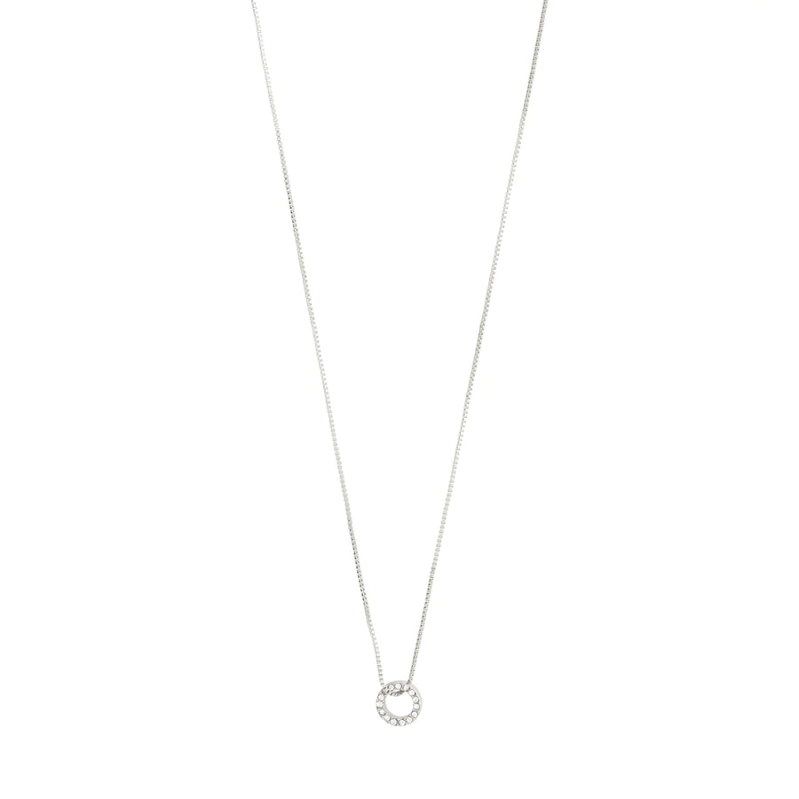 Rogue recycled crystal halo necklace